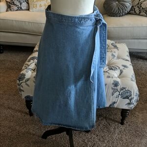 Kate Spade denim wrap skirt size 10